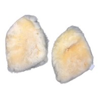 PCP 350010 Pressure-Relief Sheepskin Heel Protector - White