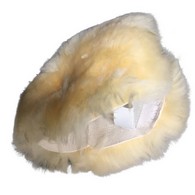 PCP 350010 Pressure-Relief Sheepskin Heel Protector - White