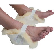 PCP 350010 Pressure-Relief Sheepskin Heel Protector - White