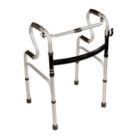 PCP 5024 5-in-1 Mobility & Bathroom Aid - Commode, Walker, Shower Seat & More - Silver on Black