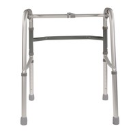 PCP 5051-SR Folding Adjustable Walker - Single Release - Adult and Jr. Sizes - Wheel Options - Gray