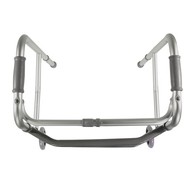 PCP 5051-W Folding Adjustable Walker - Single Release - Adult Size (32"-39") - With Wheels