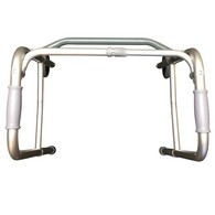 PCP 5052-DR Folding Adjustable Walker - Double Release - Adult and Jr. Sizes - Wheel Options - Gray