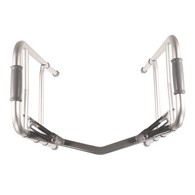 PCP 5052-DR Folding Adjustable Walker - Double Release - Adult and Jr. Sizes - Wheel Options - Gray