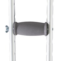PCP 5091-P Push-Button Adjustable-Height Underarm Crutches - Adult and Youth Sizes: 4 Size Options - Chrome