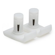 PCP 5106 Ski Glide Attachment For Walker Legs (Pair) - White