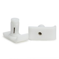 PCP 5106 Ski Glide Attachment For Walker Legs (Pair) - White