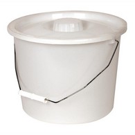 PCP 5115 Replacement Pail for Standard & Bariatric Commodes - White - 2.5 gal