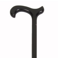 PCP 5131-21 Wood Cane with Derby Handle - Black Beechwood - Large Grip