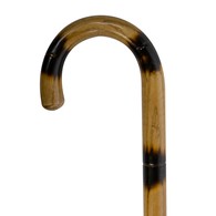PCP 5160 Wood Cane with Round Handle - Carved Veneer Mahogany - Large Grip