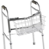 PCP 5166 Wire Basket For Dual Release Walker - White