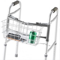 PCP 5166 Wire Basket For Dual Release Walker - White
