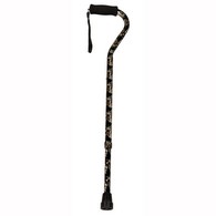 PCP 5180 Adjustable-Height Offset Handle Cane w/ Wrist Strap