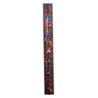 PCP 5182 Adjustable-Height Offset Handle Cane w/ Wrist Strap - Paisley Pattern