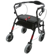 PCP 5305 Lightweight Adjustable Rollator - Black