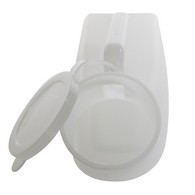 PCP 6091 Male Urinal, Portable, Bed Pan - Clear Plastic