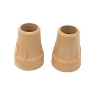 PCP 6099-T Pair of Replacement Crutch Tips (Pair) - Tan - Small (3/4" Dia.)