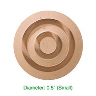 PCP 6099-T Pair of Replacement Crutch Tips (Pair) - Tan - Small (3/4" Dia.)
