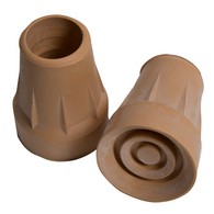 PCP 6099-T Pair of Replacement Crutch Tips (Pair) - Tan - Small (3/4" Dia.)