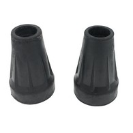 PCP 6101-B Pair of Replacement Crutch Tips (Pair) - Black - Large (1" Dia.)