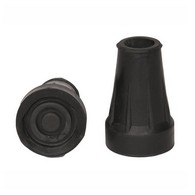 PCP 6101-B Pair of Replacement Crutch Tips (Pair) - Black - Large (1" Dia.)