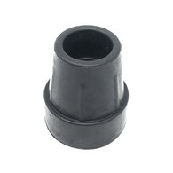 PCP 6103-B Pair of Replacement Cane Tips for All PCP Canes - Black - 1 in Dia.