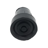 PCP 6105-B Pair of Replacement Cane Tips for All PCP Canes - Black - 3/4 in Dia.