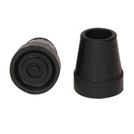 PCP 6105-B Pair of Replacement Cane Tips for All PCP Canes - Black - 3/4 in Dia.