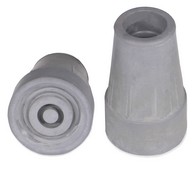 PCP 6105-G Pair of Replacement Cane Tips for All PCP Canes - Gray - 3/4 in Dia.