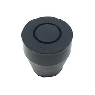 PCP 6106-B Replacement Quad Cane Tips - Black - 5/8 in Diameter (4 Pack)
