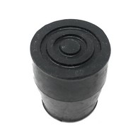 PCP 6113-B Replacement Tips for Walker or Commode - 1 in Dia. - Black (4 Pack)