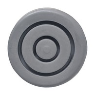 PCP 6113-G Replacement Tips for Walker or Commode - 1 in Dia. - Gray (4 Pack)