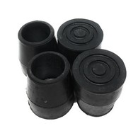 PCP 6114 Replacement Tips for Walker or Commode - 1 in Diameter (4 Pack)