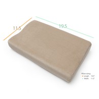 PCP 6154 Memory Foam Cervical Pillow - Beige - Travel Size (Half Size)