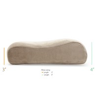 PCP 6154 Memory Foam Cervical Pillow - Beige - Travel Size (Half Size)