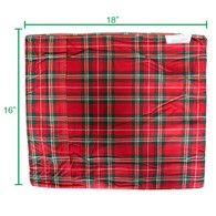 PCP 6227 Foam Wheelchair Cushion - Plaid Cover