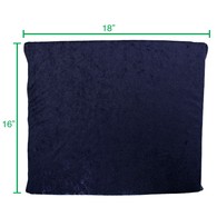 PCP 6228 Memory Foam Wheelchair Cushion - Navy