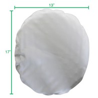 PCP 6235 Convoluted Foam Ring Cushion - White