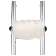 PCP Sheepskin Crutch Covers - Natural or Synthetic - 2 Underarm Pads/2 Hand Grips
