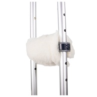 PCP Sheepskin Crutch Covers - Natural or Synthetic - 2 Underarm Pads/2 Hand Grips