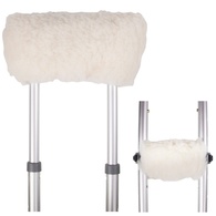 PCP Sheepskin Crutch Covers - Natural or Synthetic - 2 Underarm Pads/2 Hand Grips