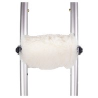 PCP 6267NA Synthetic Sheepskin Crutch Covers - Off-White - Universal Size
