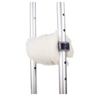 PCP 6267NA Synthetic Sheepskin Crutch Covers - Off-White - Universal Size