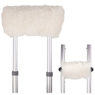 PCP 6267NA Synthetic Sheepskin Crutch Covers - Off-White - Universal Size