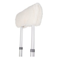 PCP 6268NA Natural Sheepskin Crutch Covers - Off-White - Universal Size
