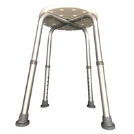 PCP 7001 Adjustable Round Shower Stool - White