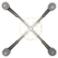 PCP 7001 Adjustable Round Shower Stool - White