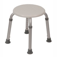 PCP 7001 Adjustable Round Shower Stool - White