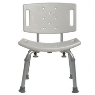 PCP 7003 Adjustable Bath Safety Seat with Backrest - 300 Lb Capacity