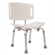 PCP 7003 Adjustable Bath Safety Seat with Backrest - 300 Lb Capacity